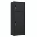 Armoire, en acier, coloris noir, 53 x 53 x 140 cm, pour la chambre