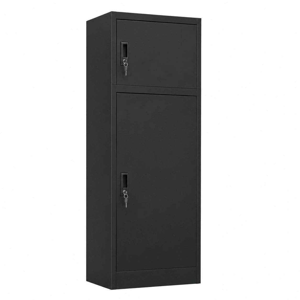 Armoire, en acier, coloris noir, 53 x 53 x 140 cm, pour la chambre
