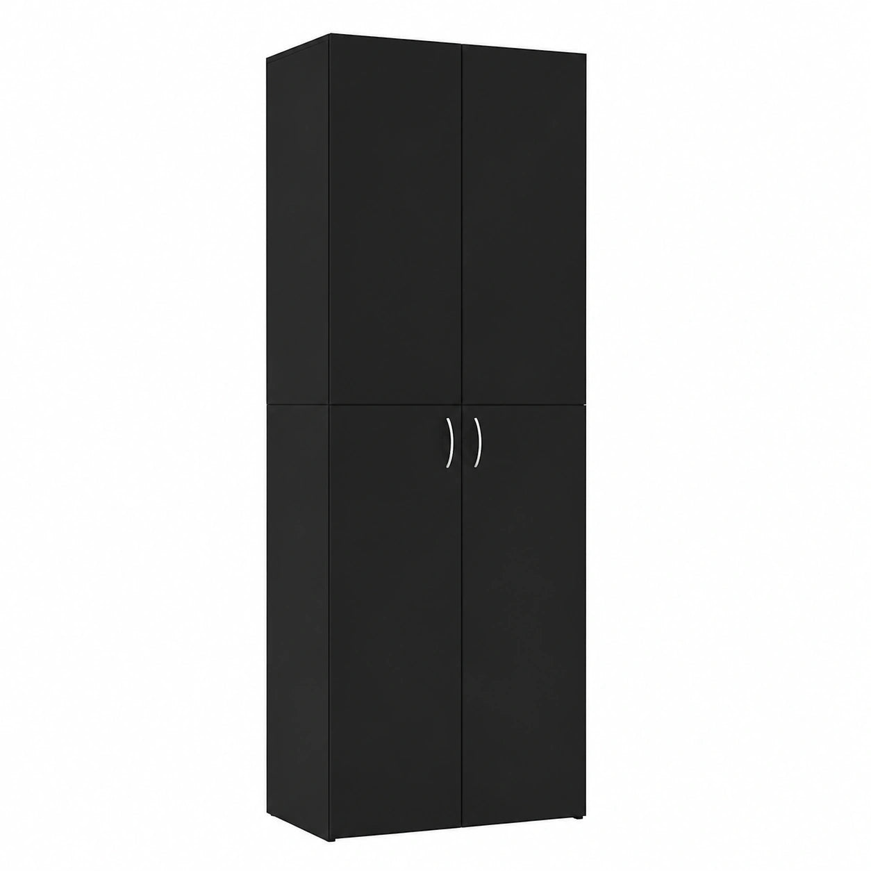 Armoire, avec rangement, avec portes, coloris noir, pour la chambre