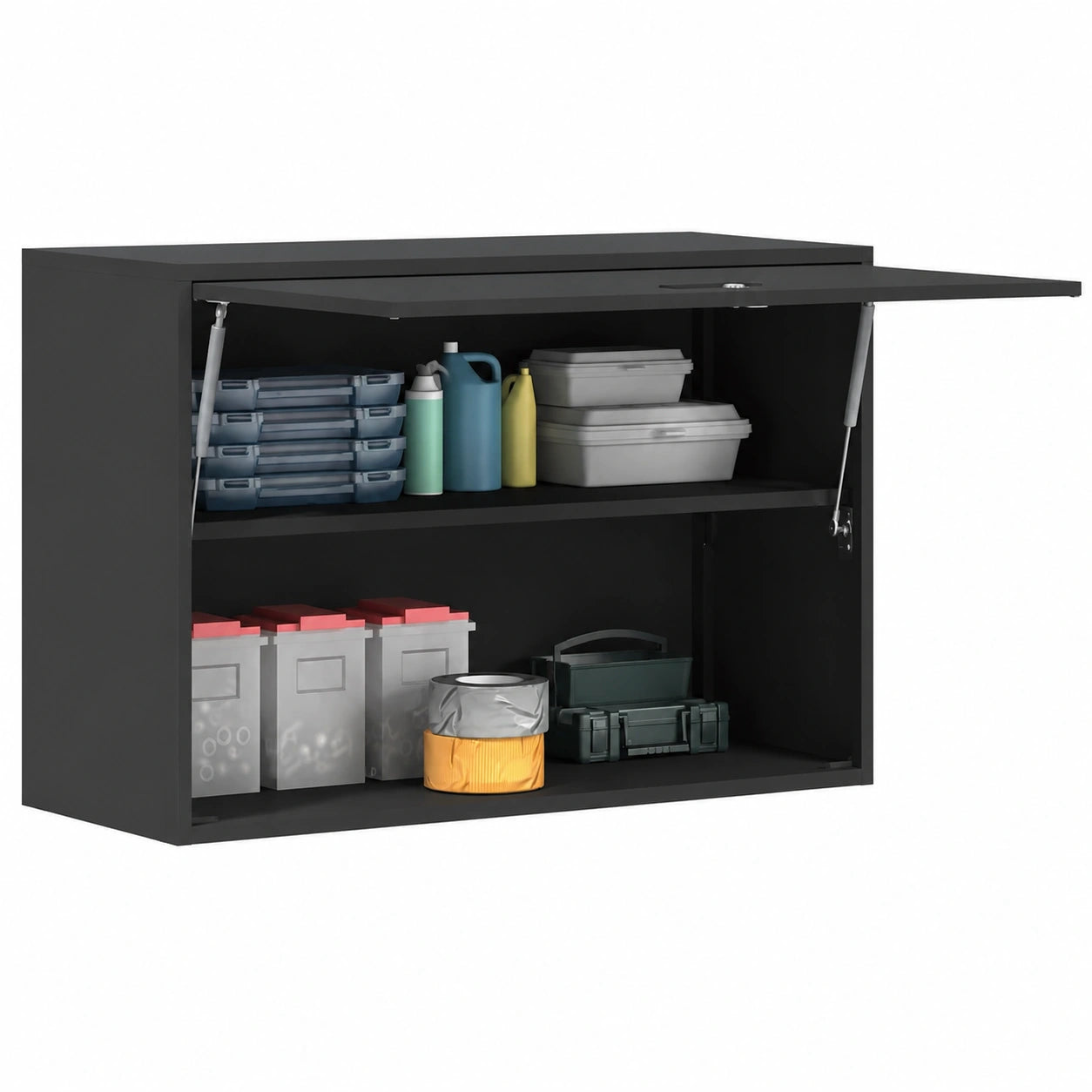 Armoire, avec rangement, coloris noir, 90 x 40 x 53 cm, pour la chambre