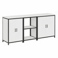Armoire, 3 pièces, avec rangement, en acier, coloris blanc, pour la chambre