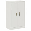 Armoire, en acier, avec rangement, coloris blanc, 60 x 40 x 105 cm, pour la chambre