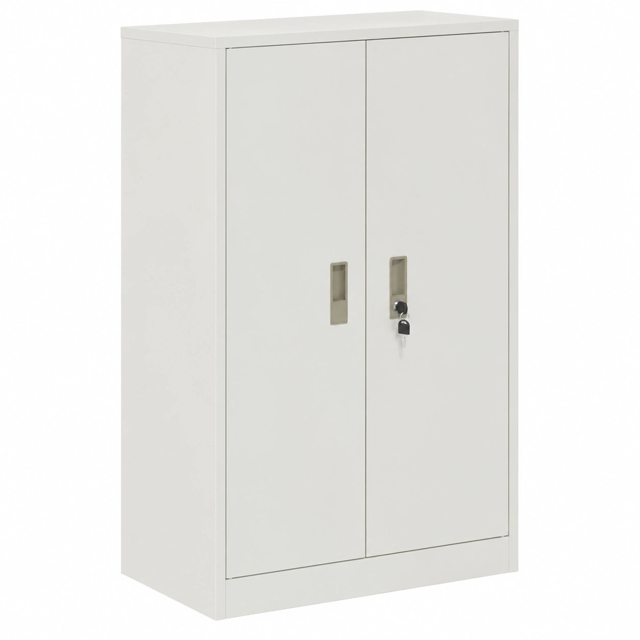 Armoire, en acier, avec rangement, coloris blanc, 60 x 40 x 105 cm, pour la chambre