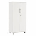 Meuble polyvalent, avec rangement, coloris blanc, 55 x 35 x 125 cm, pour les espaces de vie