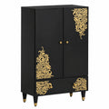 Armoire, avec rangement, coloris noir, 60 x 33 x 100 cm, pour la chambre