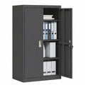 Armoire, avec rangement, coloris noir, 2 pièces, 80 x 40 x 140 cm, pour la chambre