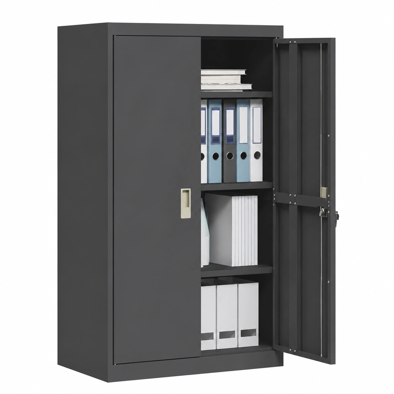 Armoire, avec rangement, coloris noir, 2 pièces, 80 x 40 x 140 cm, pour la chambre