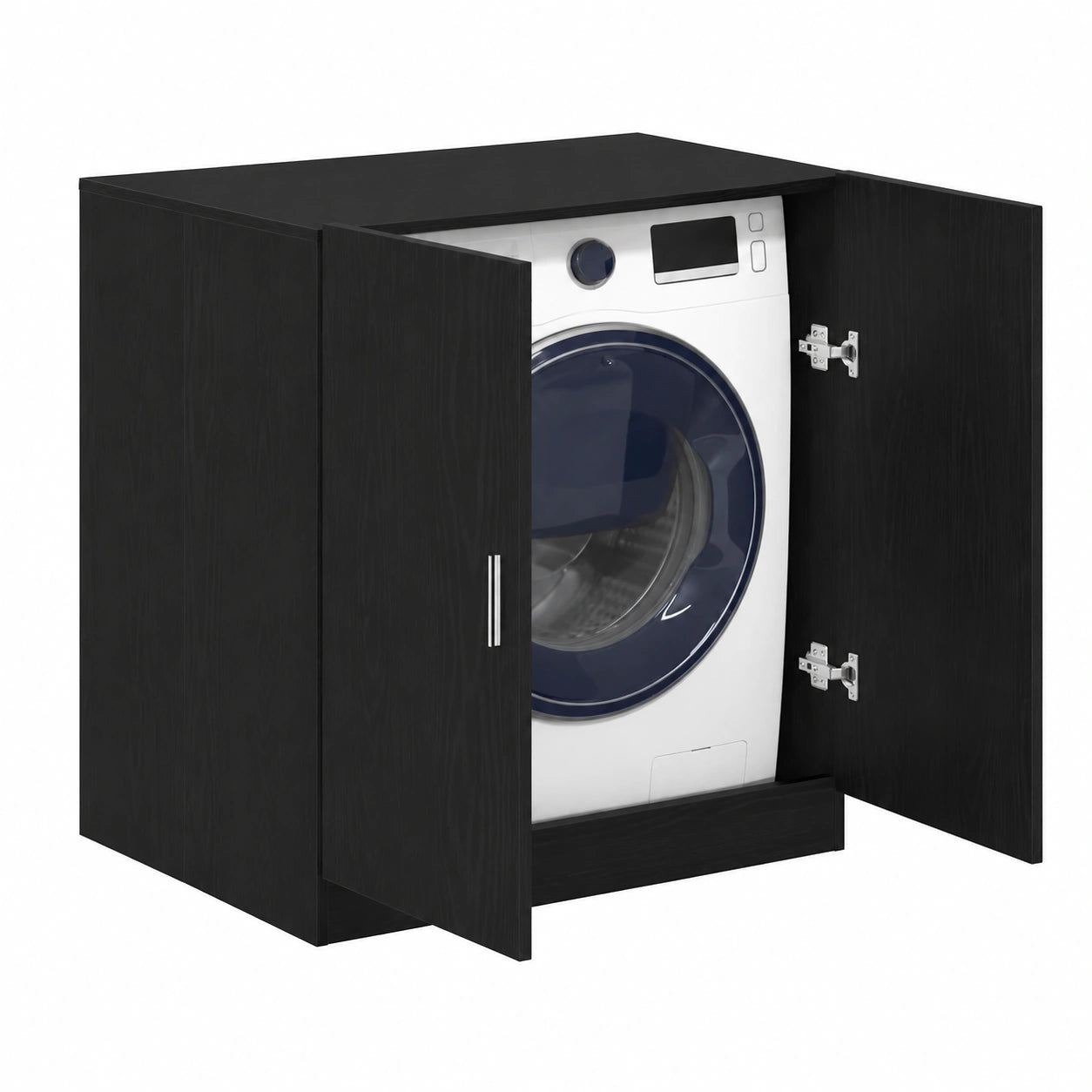 Armoire, en chêne, avec rangement, coloris noir, 70,5 x 71,5 x 91,5 cm, pour la chambre