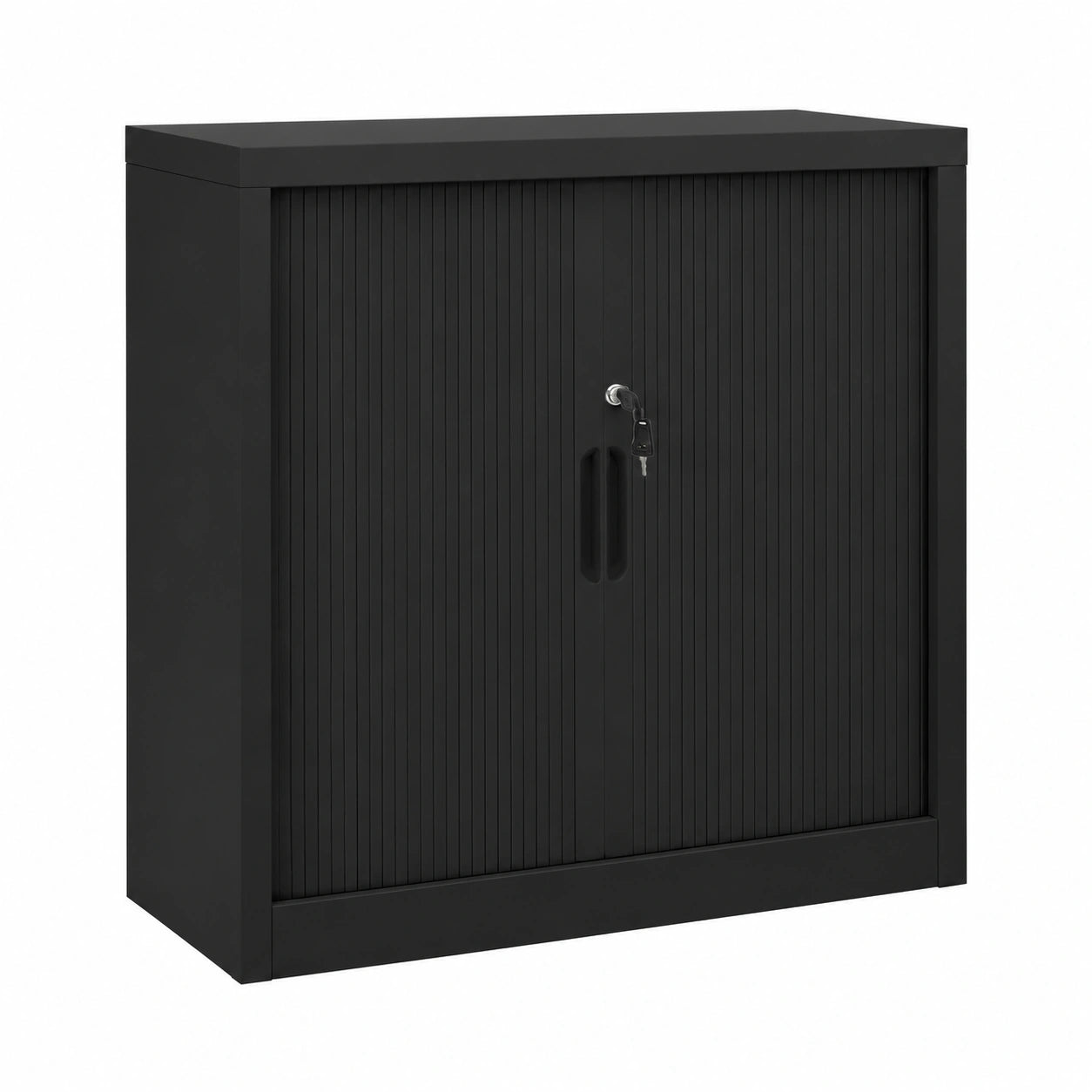 Armoire, avec rangement, avec portes coulissantes, avec portes, en acier, 90 x 40 x 90 cm, coloris noir, pour la chambre