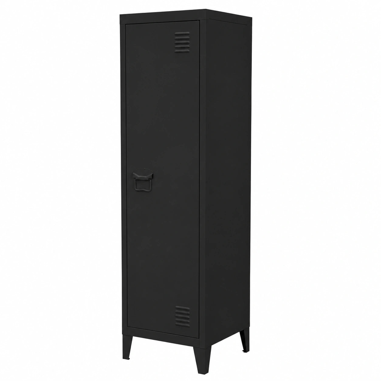 Porte-manteau, en acier, avec rangement, coloris noir, 38 x 38 x 137,5 cm, pour l’entrée ou le couloir