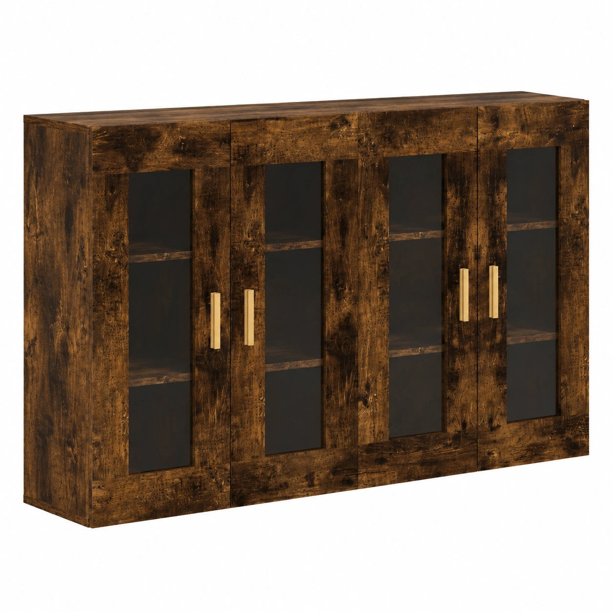 Armoire, 2 pièces, avec rangement, en chêne, pour la chambre