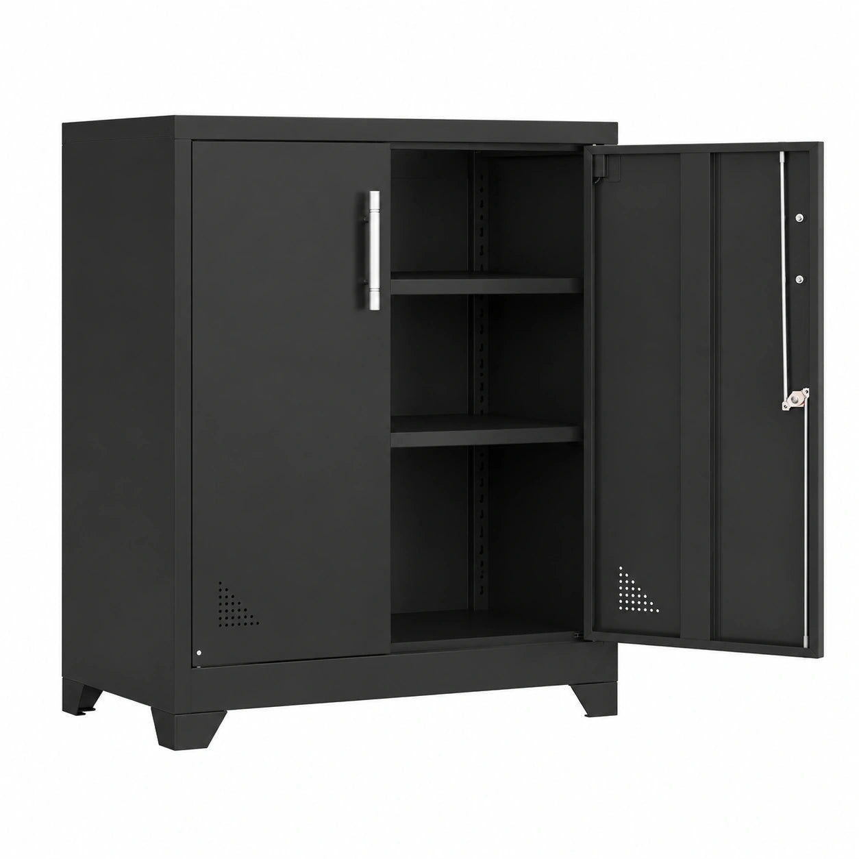 Armoire, réglable, avec rangement, 80 x 40 x 90 cm, coloris noir, pour la chambre
