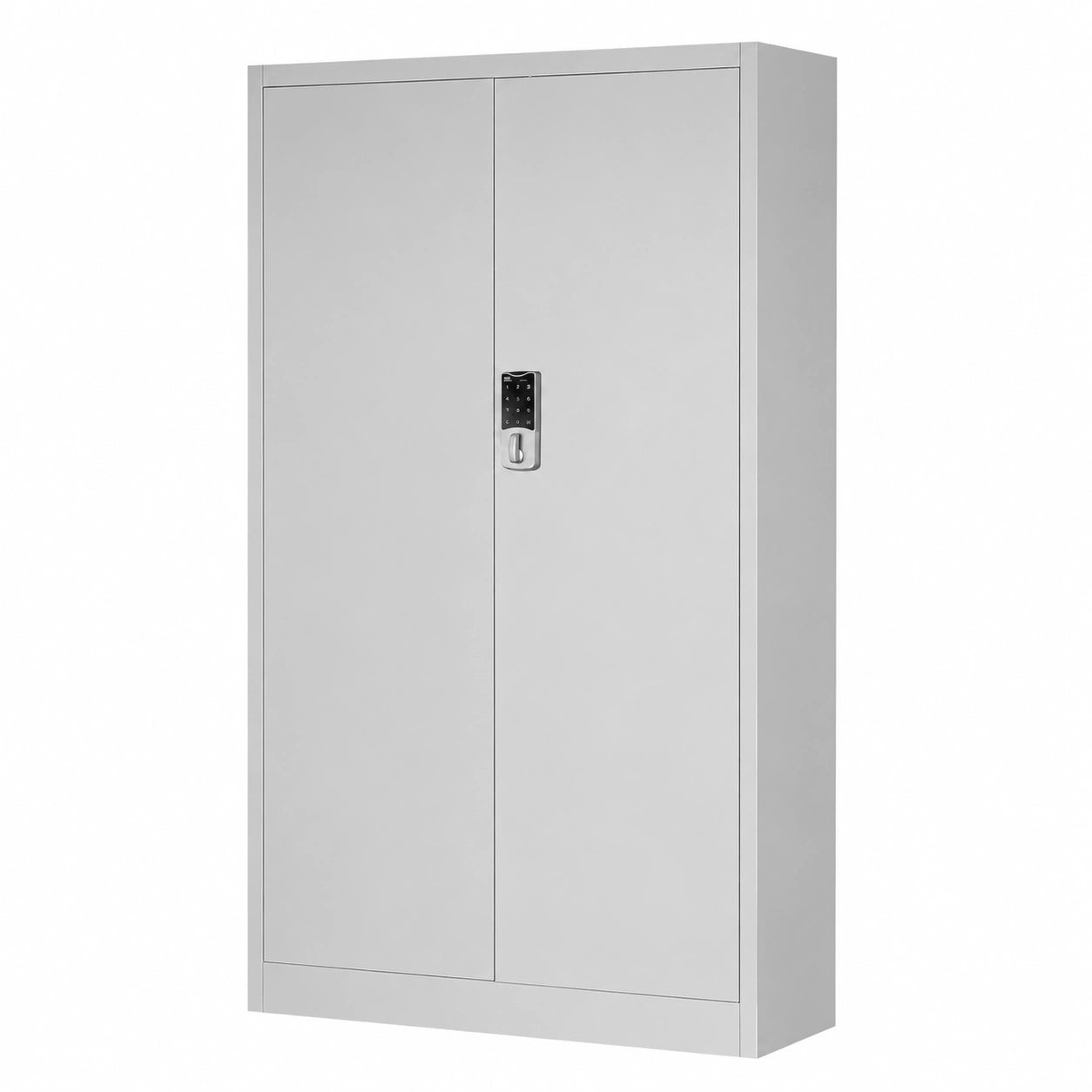 Armoire, en acier, coloris gris, pour la chambre