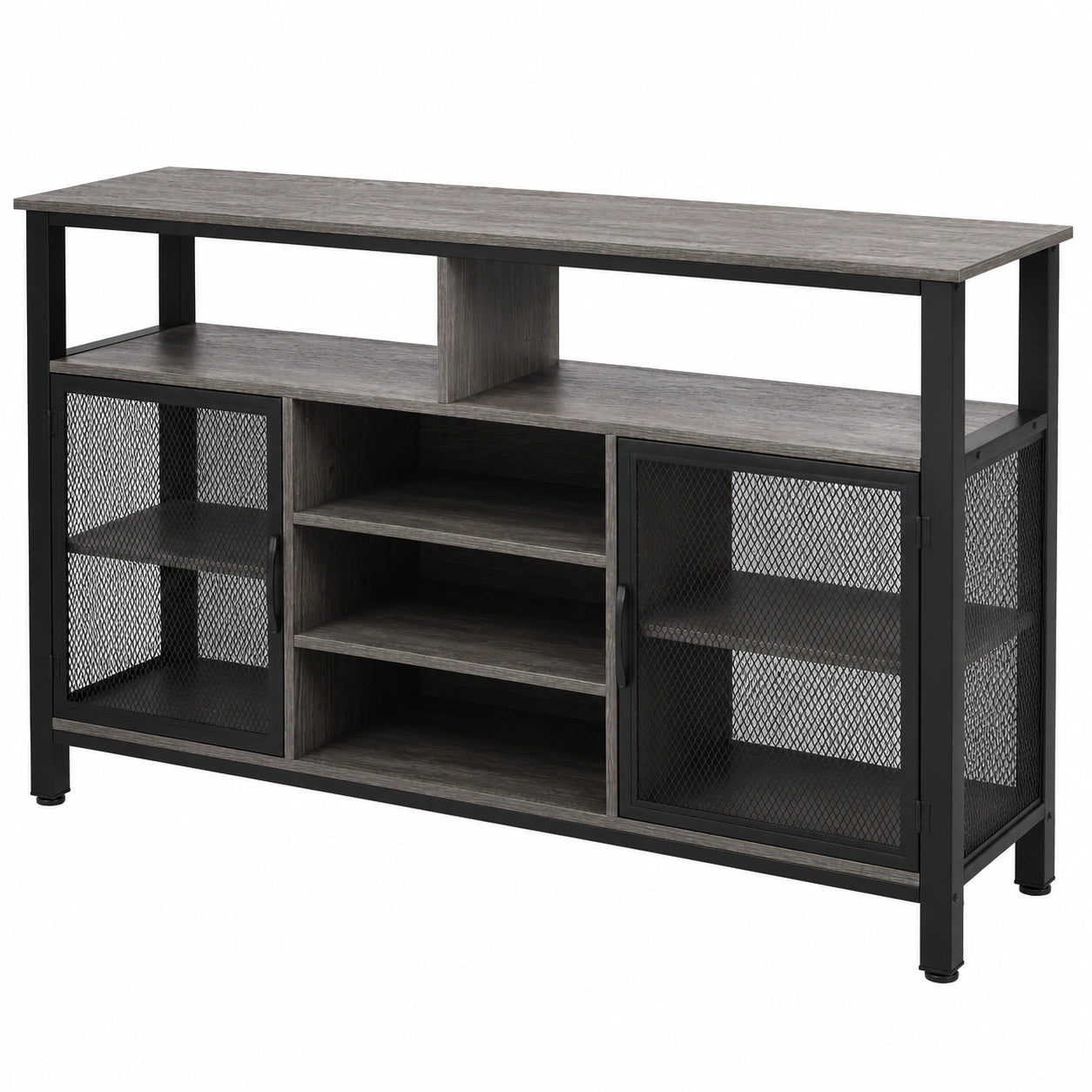 Armoire, avec rangement, avec étagères, coloris noir, 140 x 40 x 82,5 cm, pour la chambre