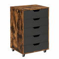 Bureau, avec rangement, avec tiroirs, sur roulettes, coloris noir, 49 x 40 x 65 cm, pour l’espace de travail